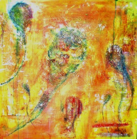 Bez názvu61 , 70x70 cm , akryl na plátne