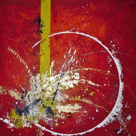 179.- Príchod , 70x70cm , akryl na plátne (2022)